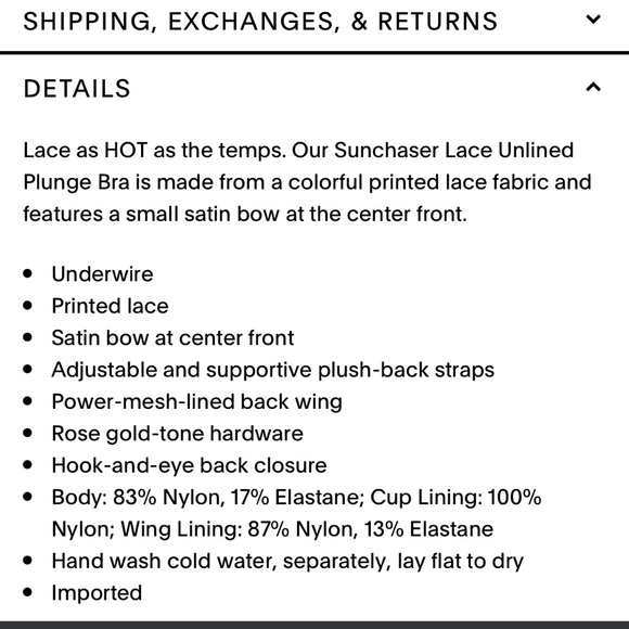 Savage X Fenty Sun Chaser Lace Unlined Push Bra - Picture 7 of 8